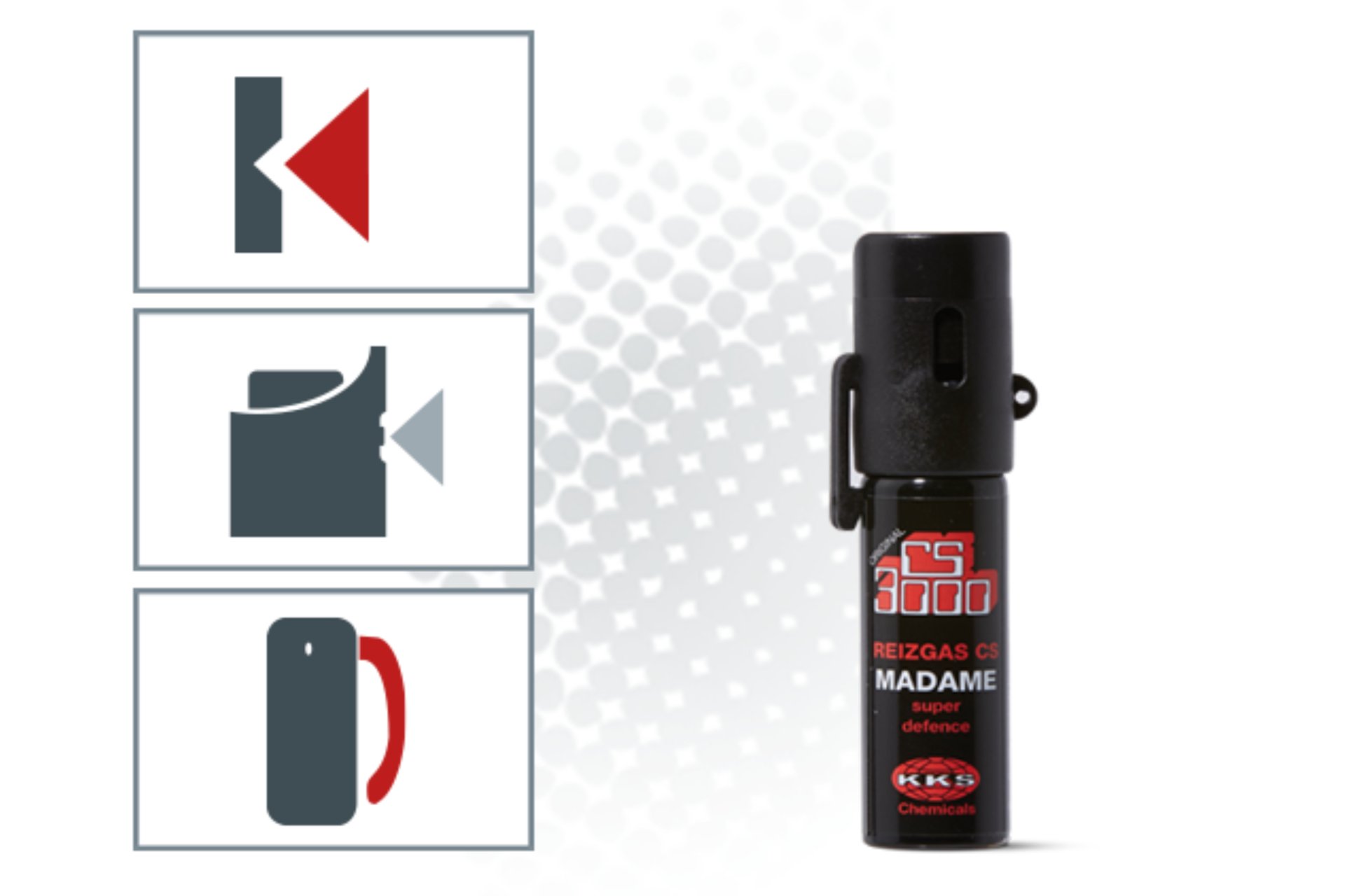 Slzný sprej KKS CS 3000 Madame 18ml