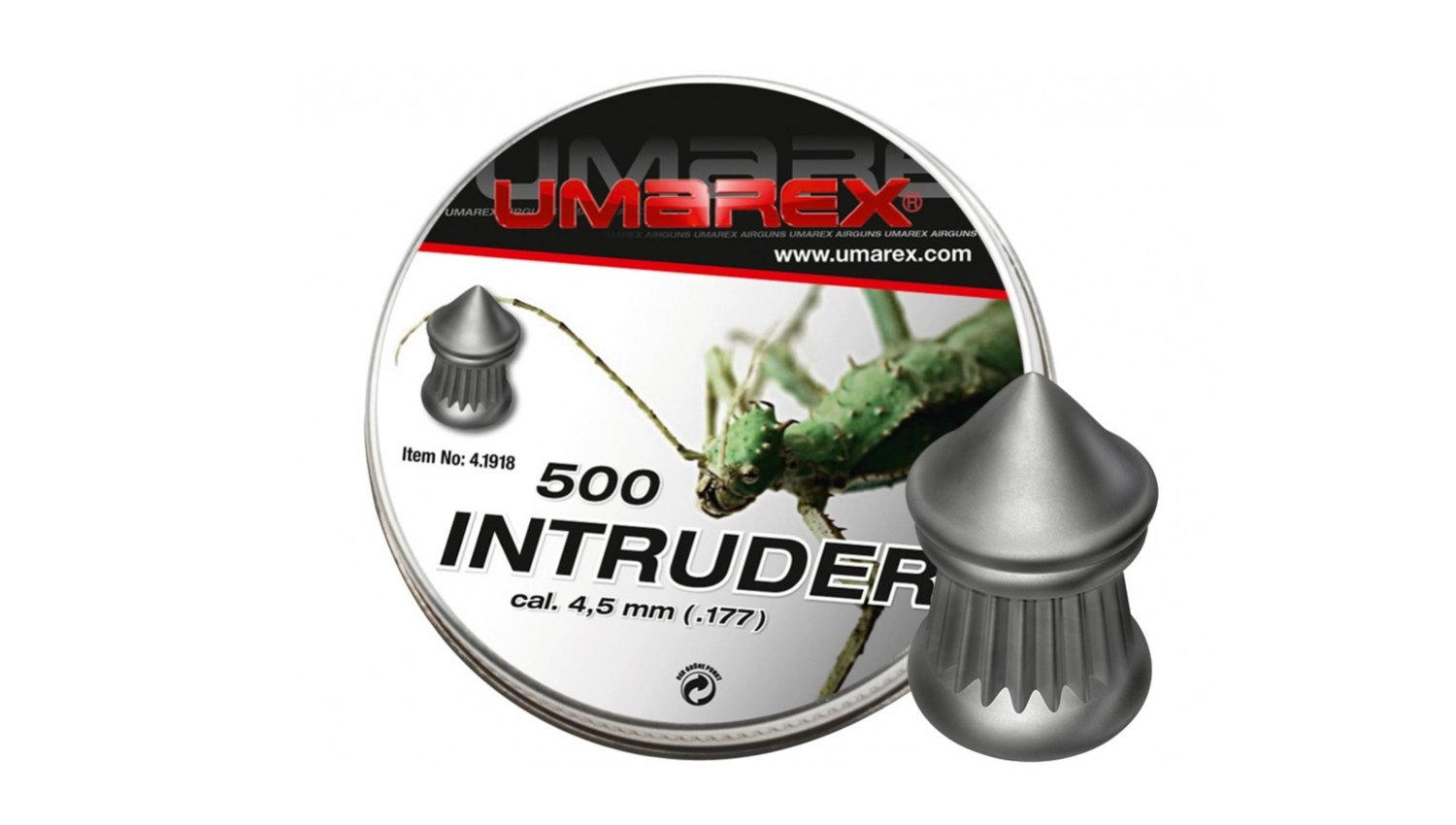 Diabolo Umarex Intruder 4,5mm 500ks