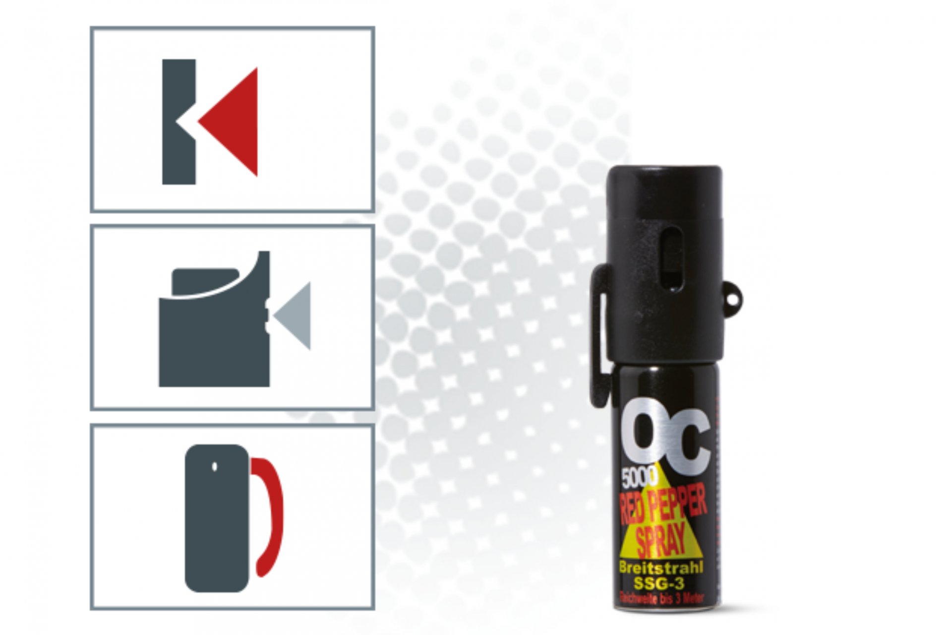 Obranný sprej KKS OC 5000 SSG 3 15ml