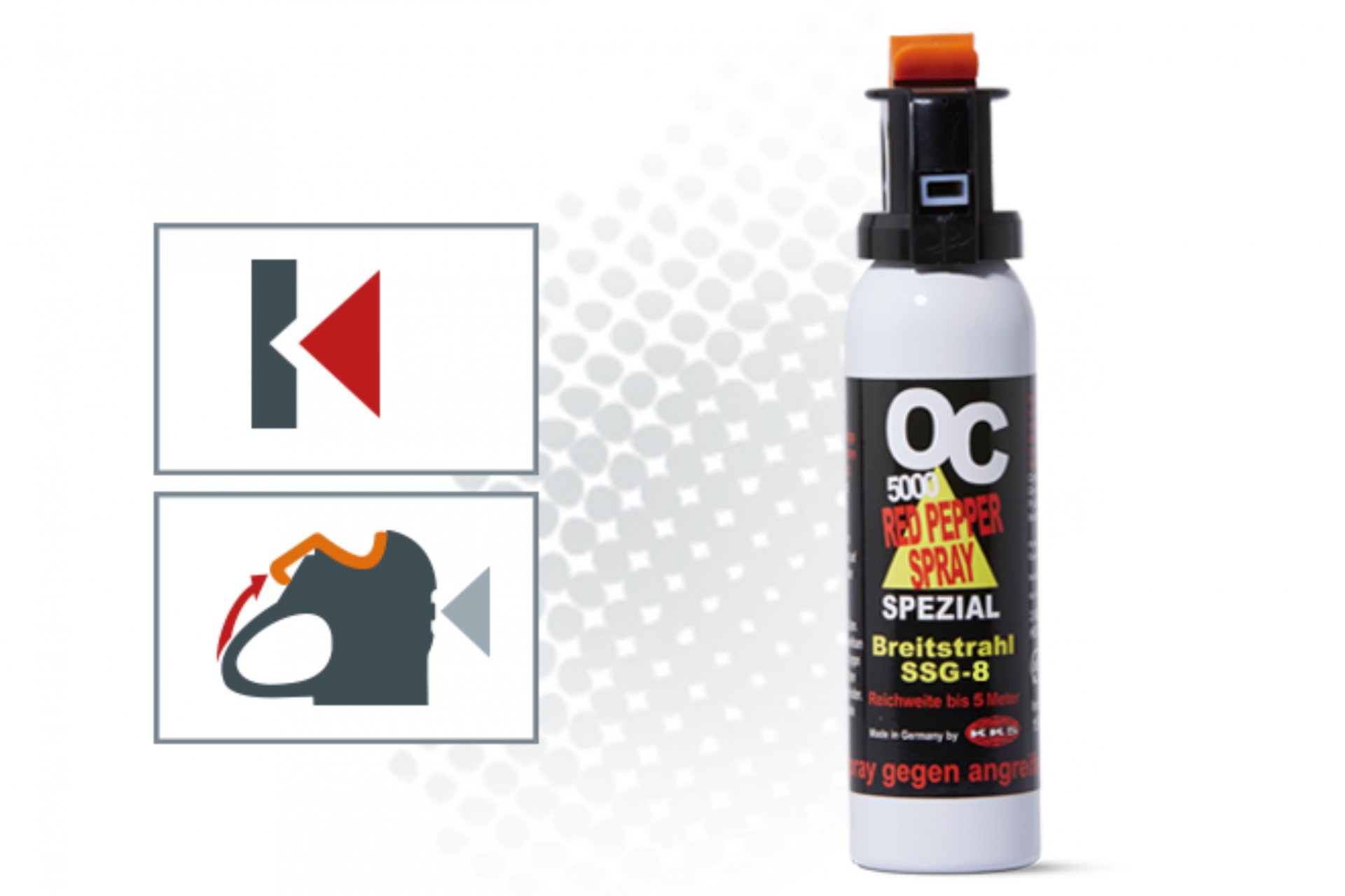 Obranný sprej KKS OC 5000 SSG 8 200ml