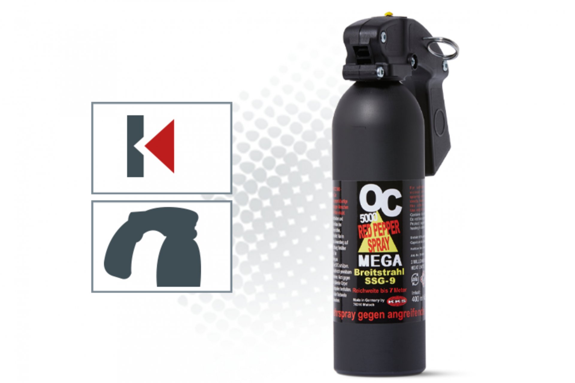 Obranný sprej KKS OC 5000 SSG 9 400ml