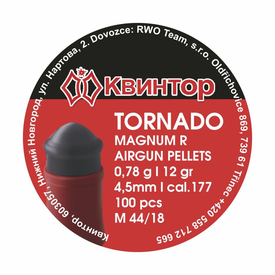 Diabolo Kvintor Tornado Magnum R 4,5mm 100ks