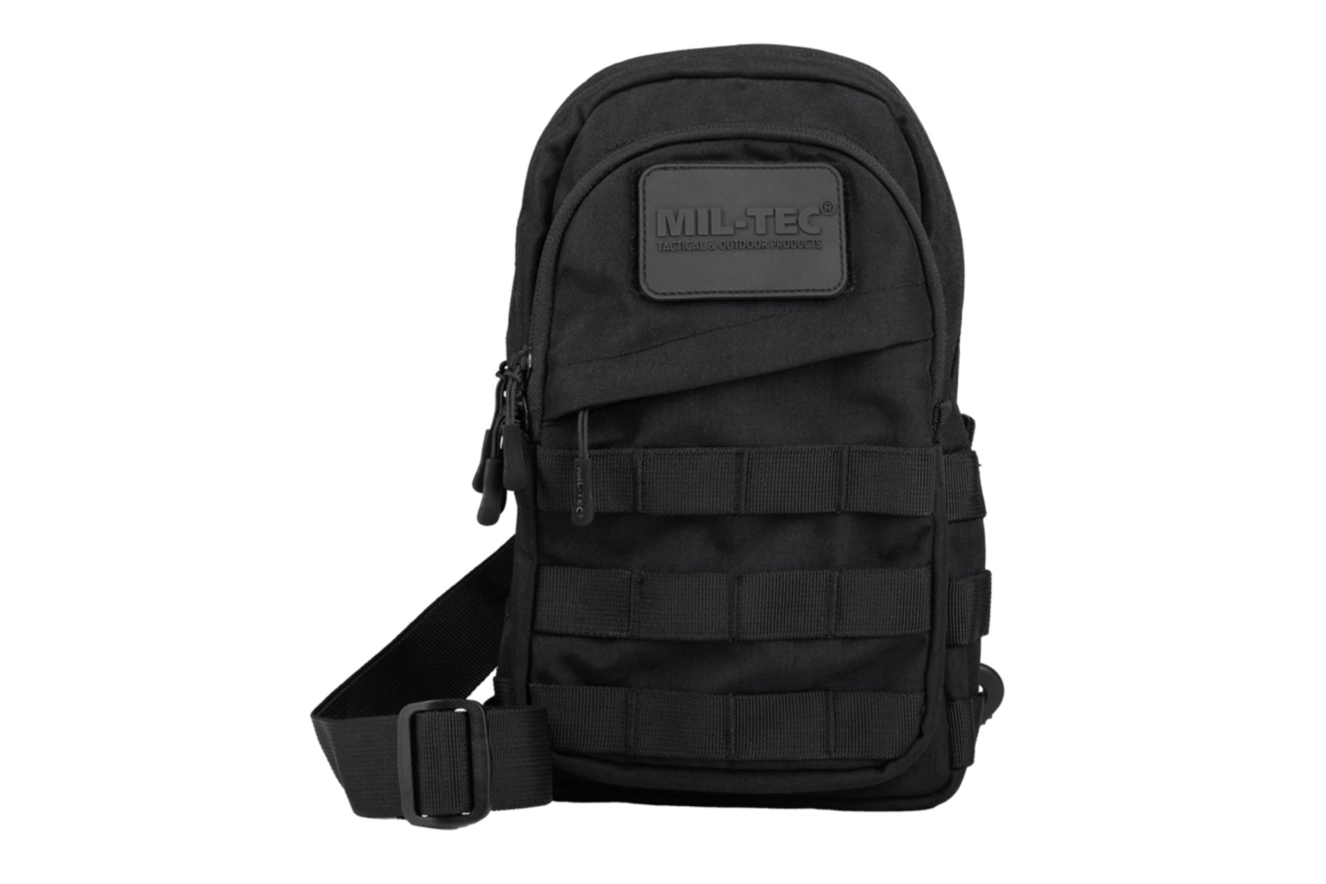 Batoh CROSSBODY s MOLLE väzbou - čierny