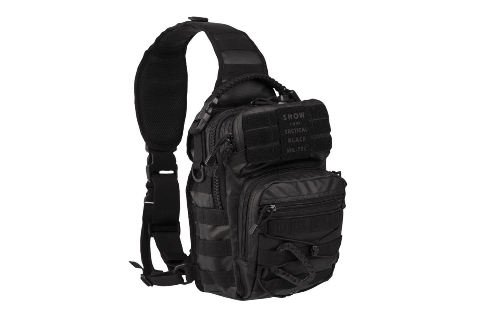 Batoh ASSAULT malý cez jedno rameno TACTICAL ČIERNY
